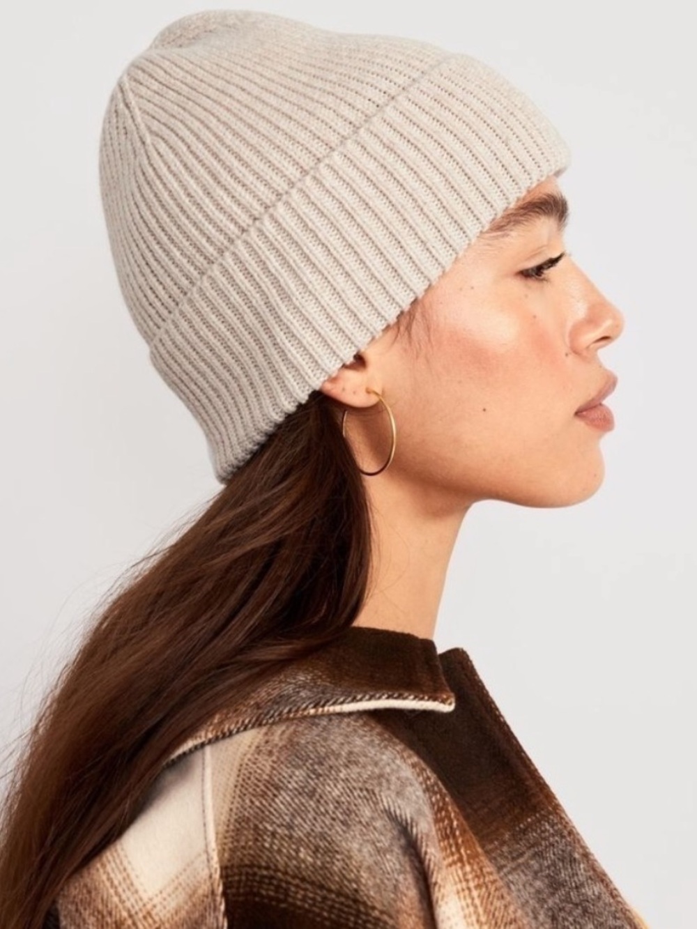 Old Navy Women’s Rib Knit Beanie - Cream